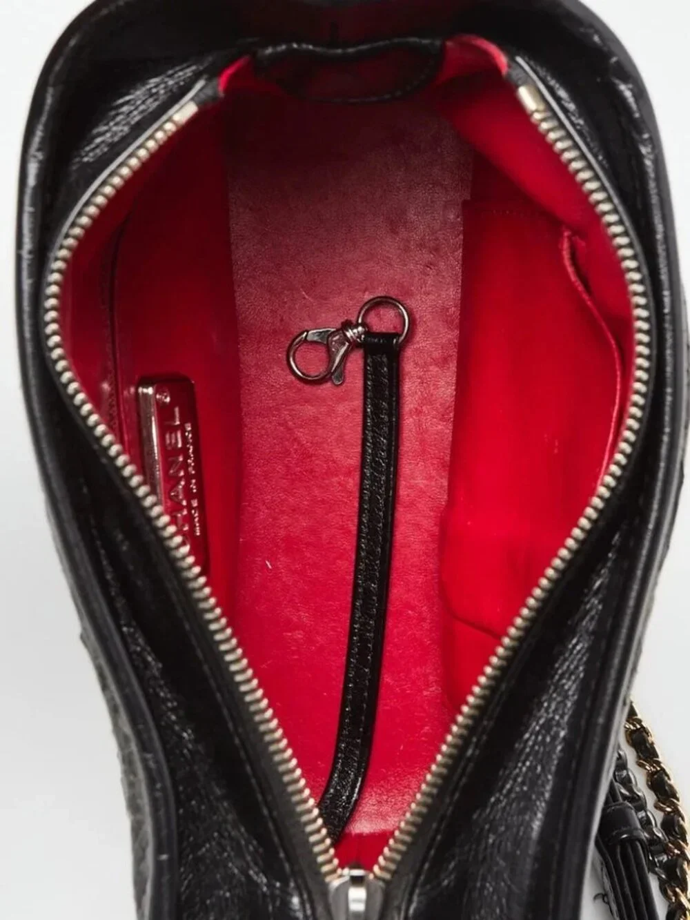 Chanel Black/Grey Python Small Gabrielle Hobo Bag